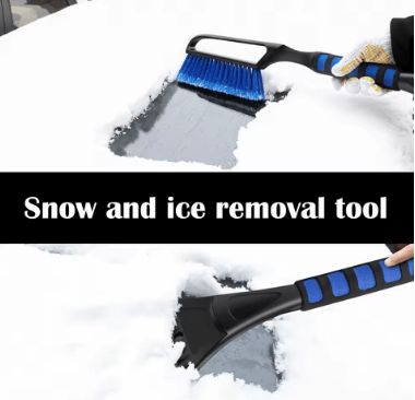 Стъргалка №3993 Универсална стъргалка 2 в 1 с четка за премахване на л