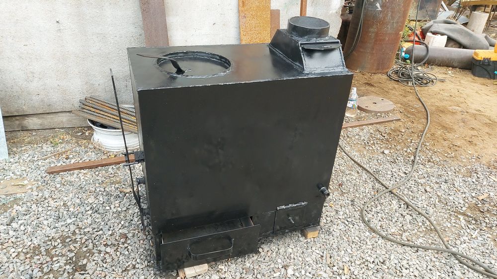 Печь котел под чугунную плиту