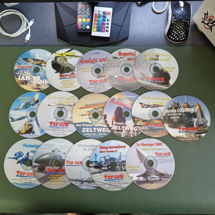 Lot 16 CD-uri Multimedia Revista Top Gun Special România