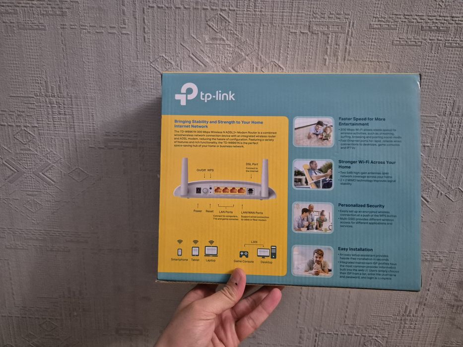 Adsl модем роутер Tp link