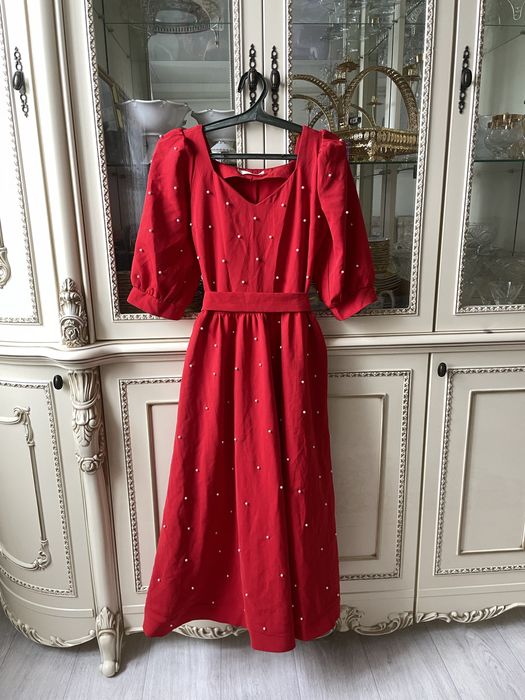 Красный, вечерние платья