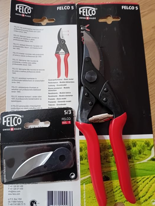 Foarfeca profesionala Felco 5 + lama de rezerva