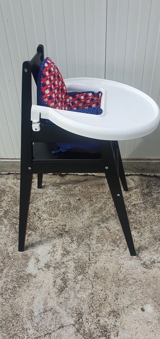 Нов дървен стол за хранене с табла