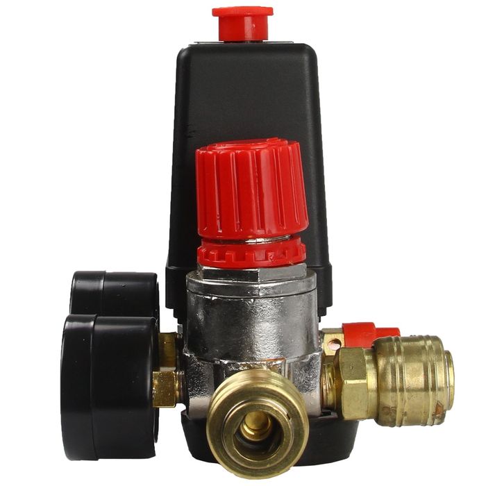 Presostat compresor aer cu 2 căi, supapă cu reglaj 220V 15A