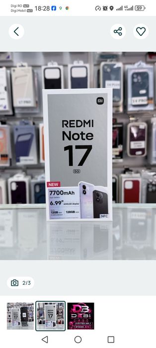 Xiaomi Note 17 12 Gb ram 128 gb