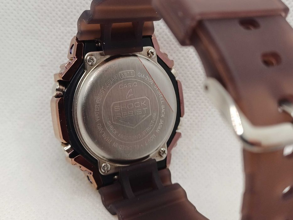 Ceas Casio g shock GM 2100 Metal-Rubber  Bronze Phantasy.Nou, Garantie 2 ani