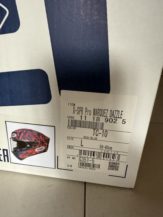 Shoei XSPR-Pro - Marquez Dazzle - L