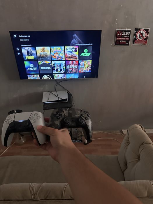 Playstation 5 slim + 55 lik shivaki televizor menen