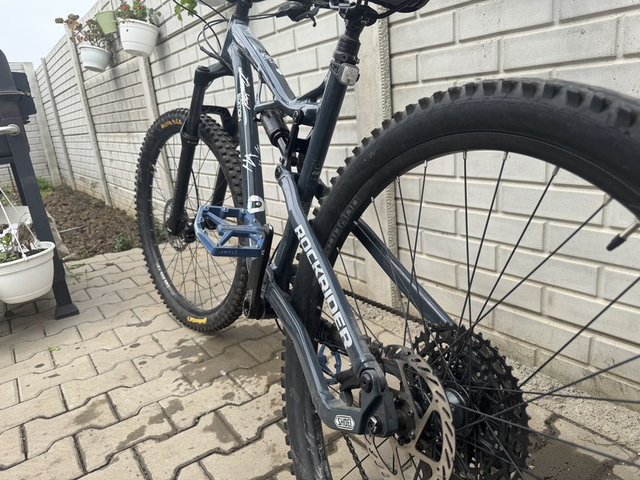 Bicicleta full suspension RockRider Am 50s