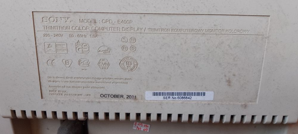 Monitor Sony 19"