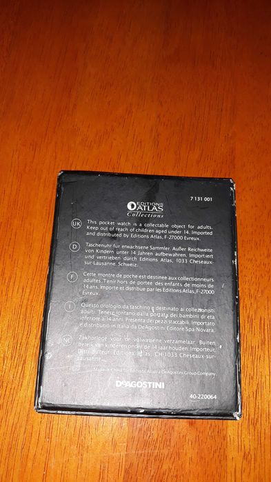 Посребрен джобен часовник "Лоара" с открит механизъм