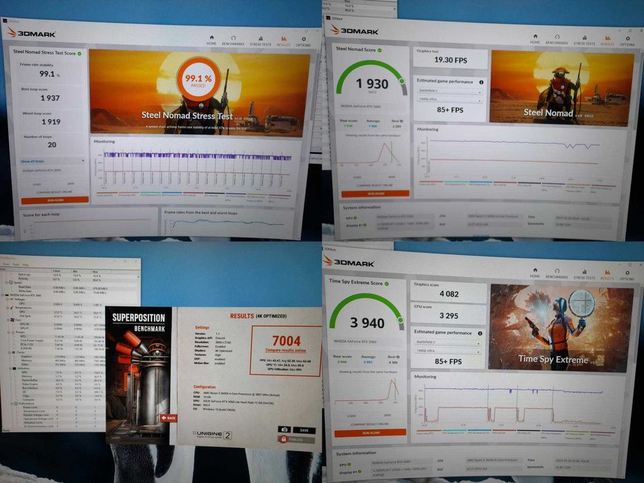 Palit 2060 super 8 GB/Asus tuf 3060 12 GB/