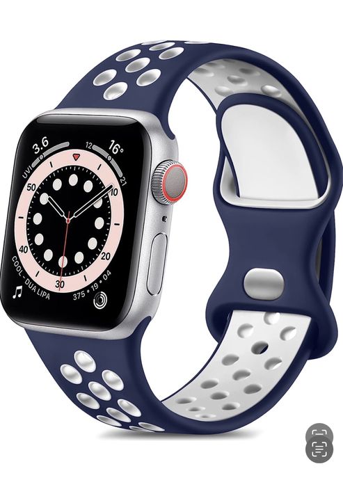 Curea Silicon Perforat Apple Iphone 38/40/41/42/44/45/46mm Seria 1-10