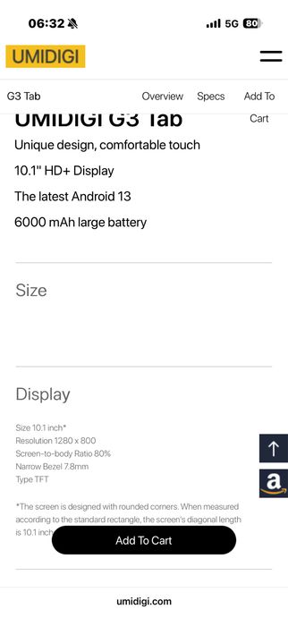 Tableta noua sigilata 2025 Umidigi g3 tab cu sim 10” 600ah face id