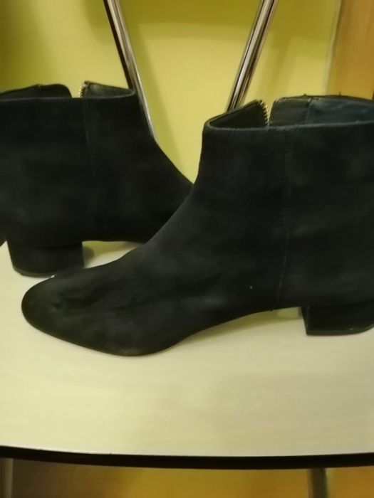 Botine piele întoarsă, H&m, 37