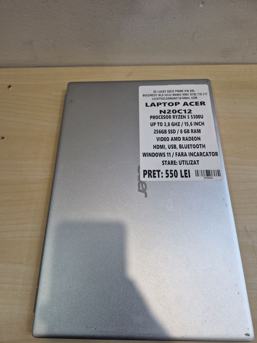 Laptop Acer N20C12 256 GB SSD 8 GB RAM GARANTIE! #35088