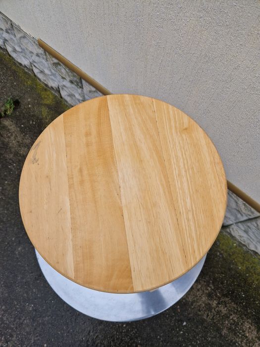 Антикварно немско дървено регулируемо работно столче