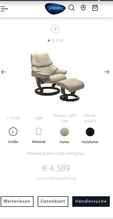 Fotolii Stressless Reno de Lux