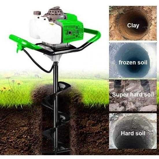 Бензинов Свредел ТАЙГА 52cc + Свредло 150мм.