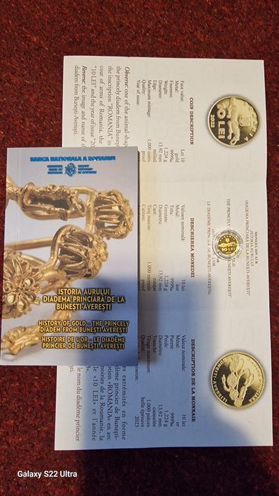 Moneda de aur bnr