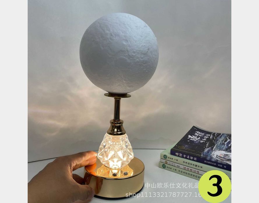 Светильник  для спальни Ночник Светильник луна настольный 3 модели
