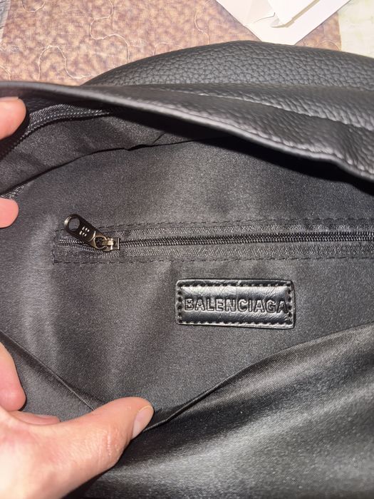 Ghiozdan piele ecologica Balenciaga Tape type