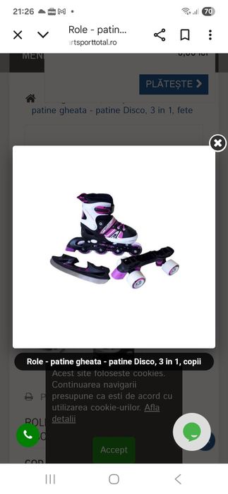 Role 3in1 Spartan mărimea 30-33