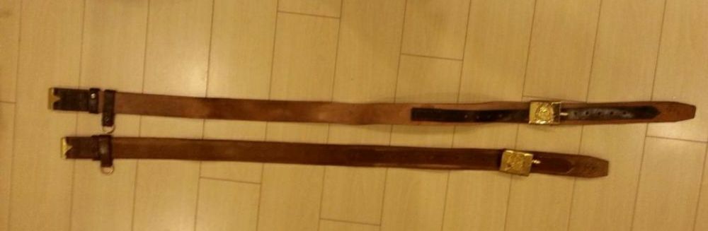 Centura piele maro RSR  marimea 3 militara si pafta mMapn (Stoc de raz