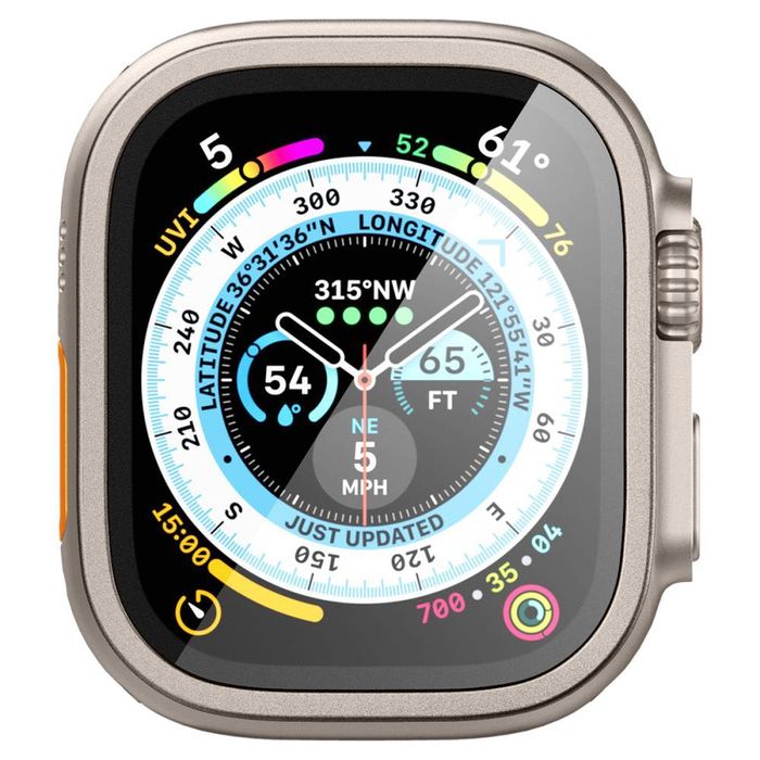 Стъклен протектор с рамка за Apple Watch Ultra (49mm) от Spigen