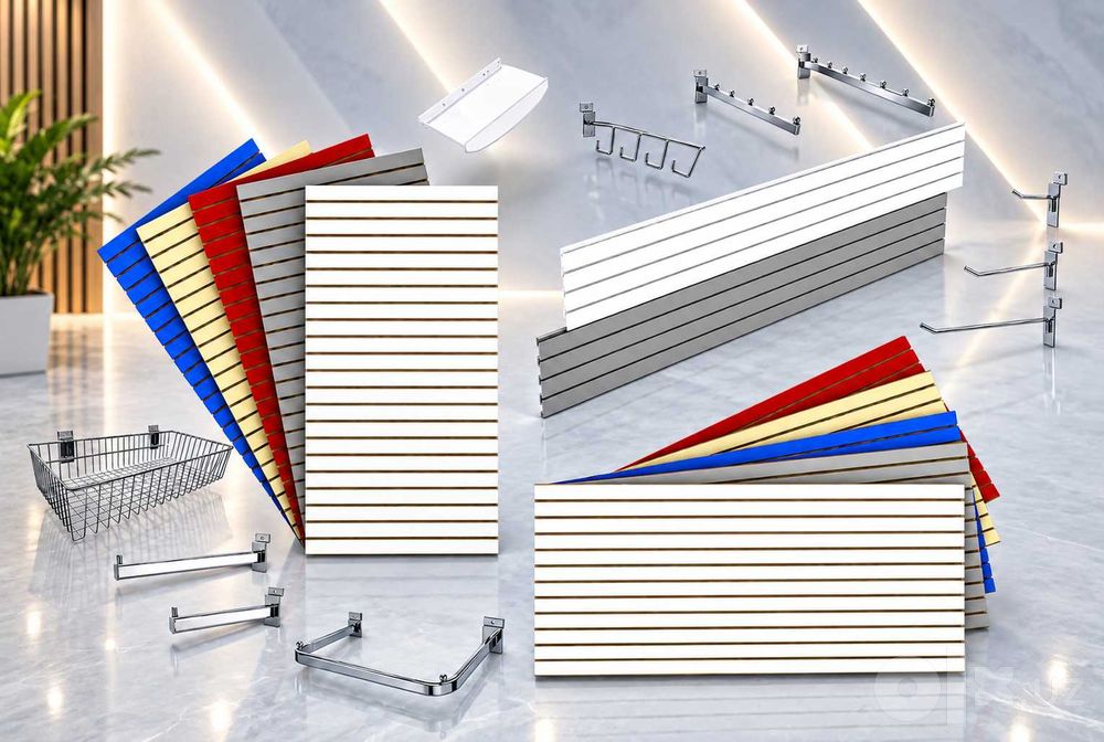 Ekspopanel MDF va plastik, полка, крючки и аксессуары