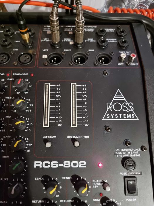Mixer aufio Ross Sysrems  RCS-802 8 canale