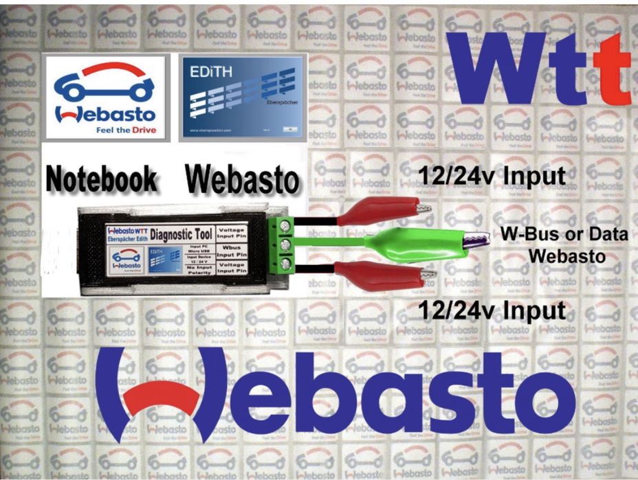 Interfață Diagnoză Webasto / Eberspacher USB – WTT + Deblocare + Firmware