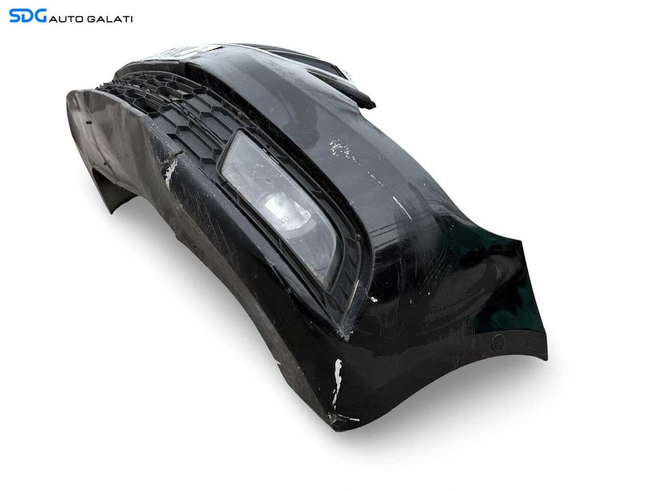 Bara Spoiler Fata Completa FARA Grila cu Emblema Skoda Superb 2 Facelift 2013 - 2015 Cod 3T0807221K (Prezinta o fisura in partea inferioara) Culoare Negru LF9R [LC3493]