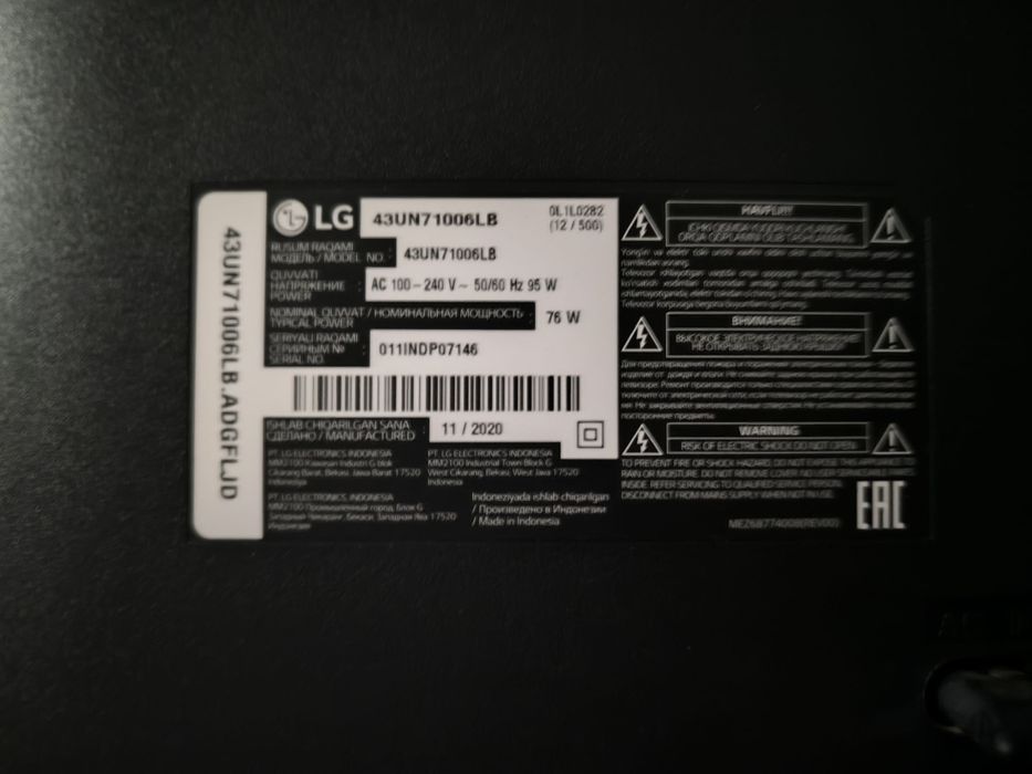 LG SMART televizor