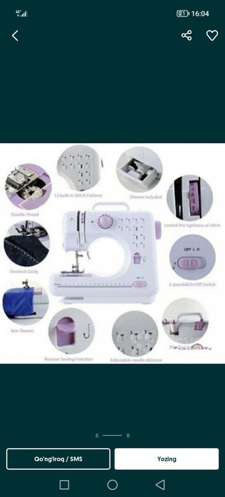 Multifunksional tikuv mashinkasi