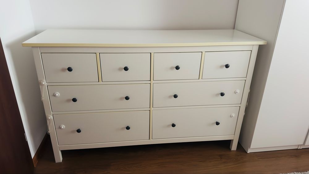 Comoda HEMNES 8 sertare, vopsit alb, 160x96 cm IKEA