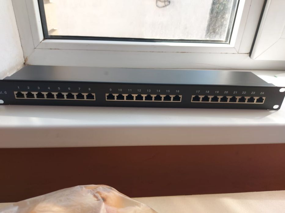 Патч-панель кат.6 FTP, 1U, 24 порта (Krone)