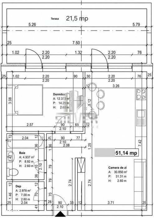 Apartamente cu 2 camere/50-55mp/TERASE 20-52mp/IMOBIL NZEB/TVA INCLUS.