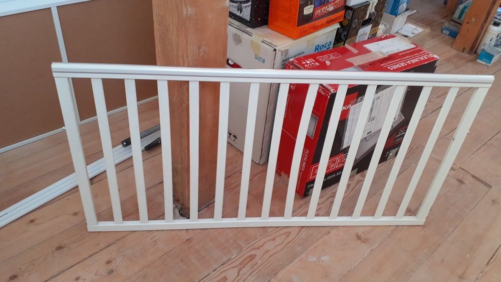 Pătuț lemn bebe tip Ikea - alb