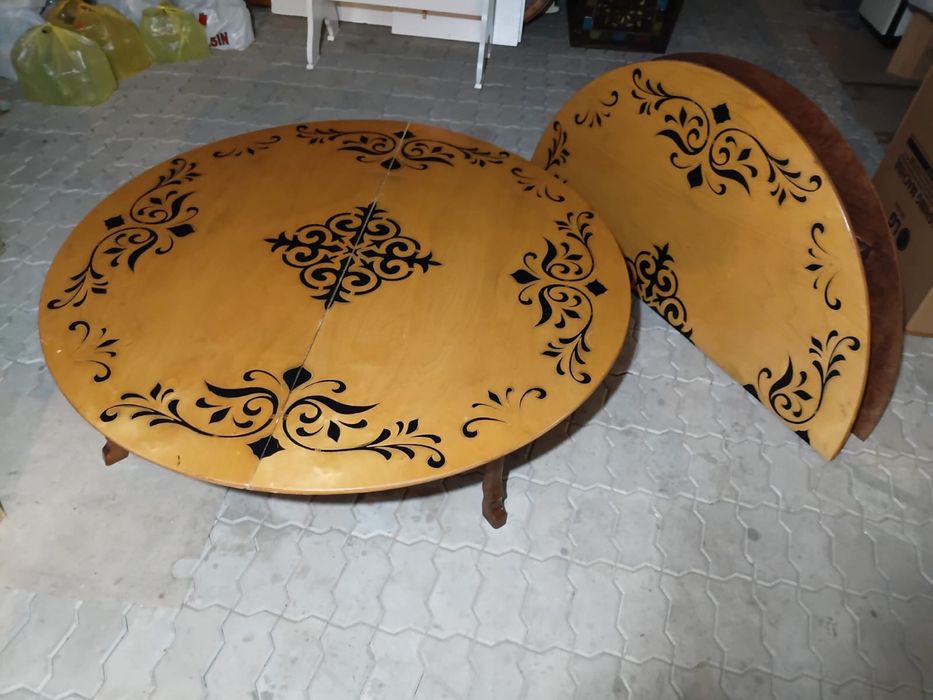 Стол казахский круглый