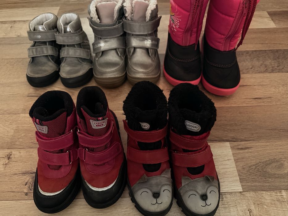 Incaltari iarna din piele fetita de la DD Step sau Lasocki