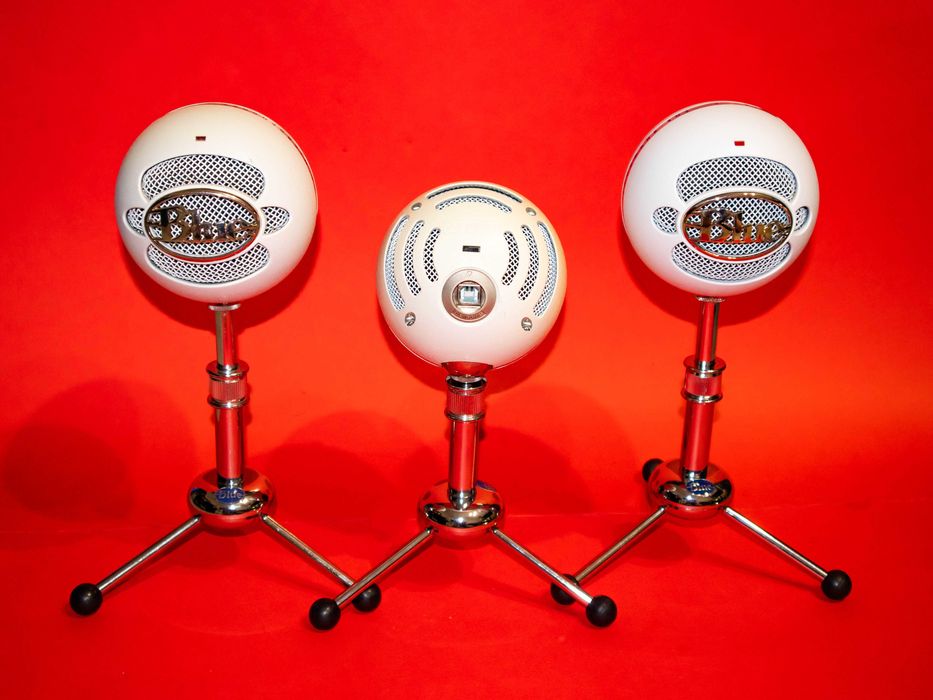 Logitech Blue Snowball бял USB кондензаторен микрофон запис стрийминг