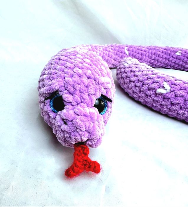 Сладка змия, плетена на 1 кука