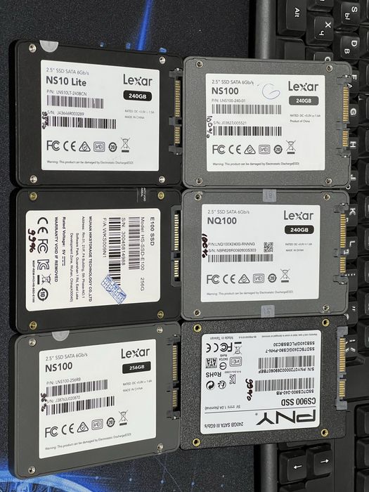 Ssd 128gb, 240gb, 256gb, OZU DDR4