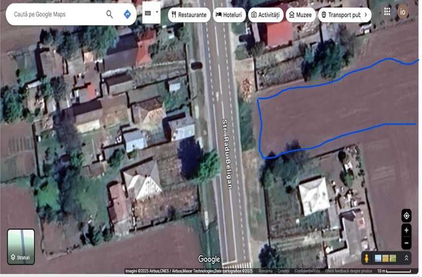Teren intravilan in Filipesti la E85, cu deschidere de 19,6 m
