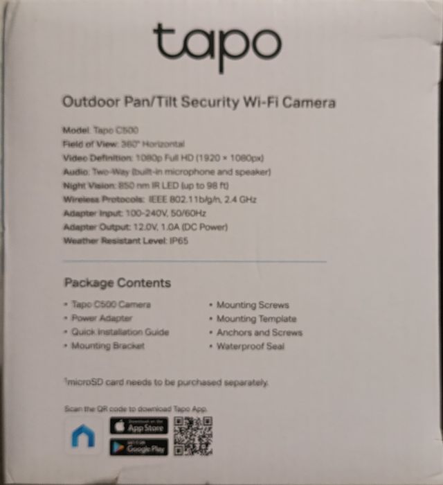 Продам камеру Tapo C500