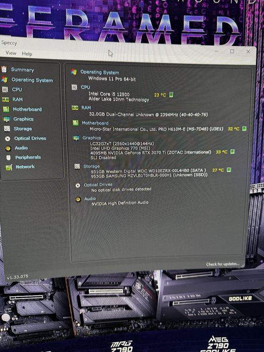 Pc Gaming | RTX 3070 Ti | i5-12500 | DDR5 | AIO 360 mm | RGB | 1250W