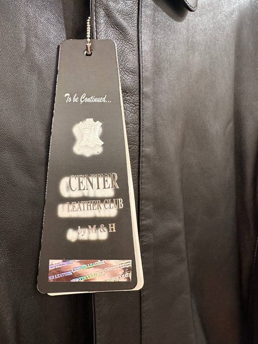 Кожаная куртка  большого размера