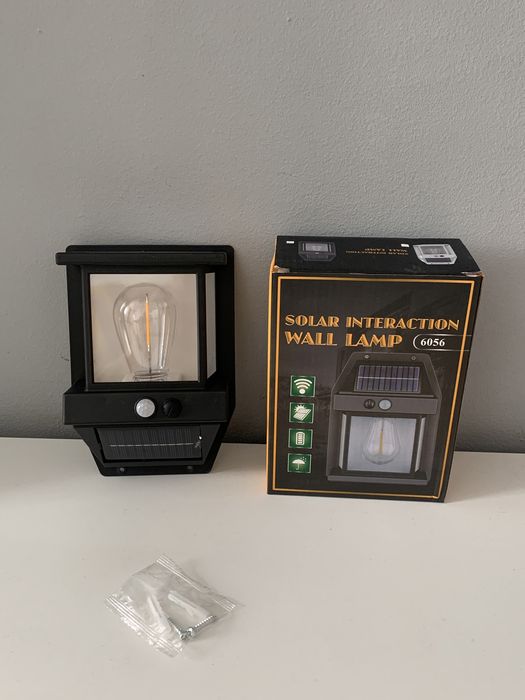 Set de 3 bucati lampi solare de perete cu senzor de miscare Led