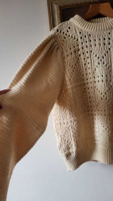 Pulover Mango cu mâneci bufante, nou cu etichetă